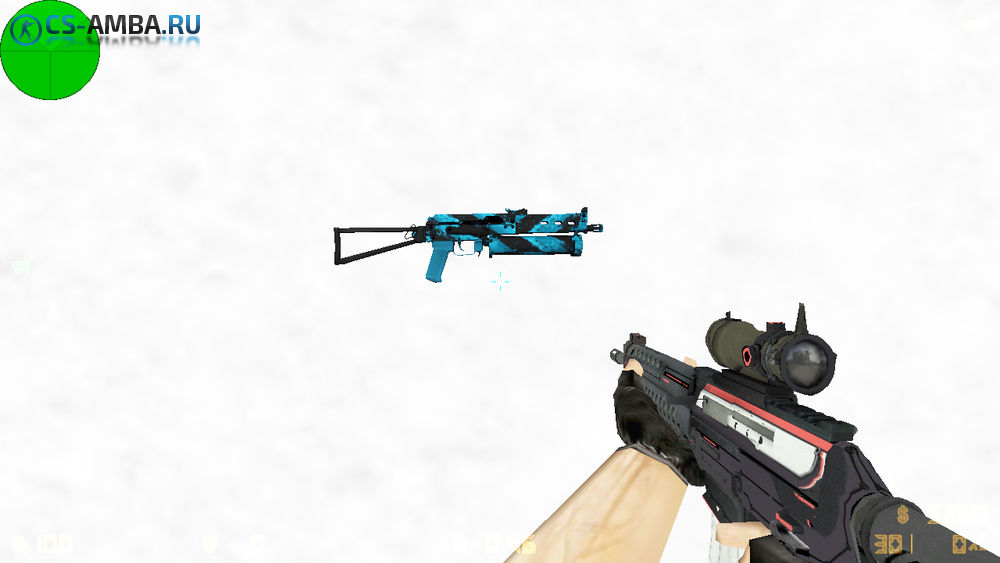 PP-Bizon «Blue Streak» из cs:go для cs 1.6