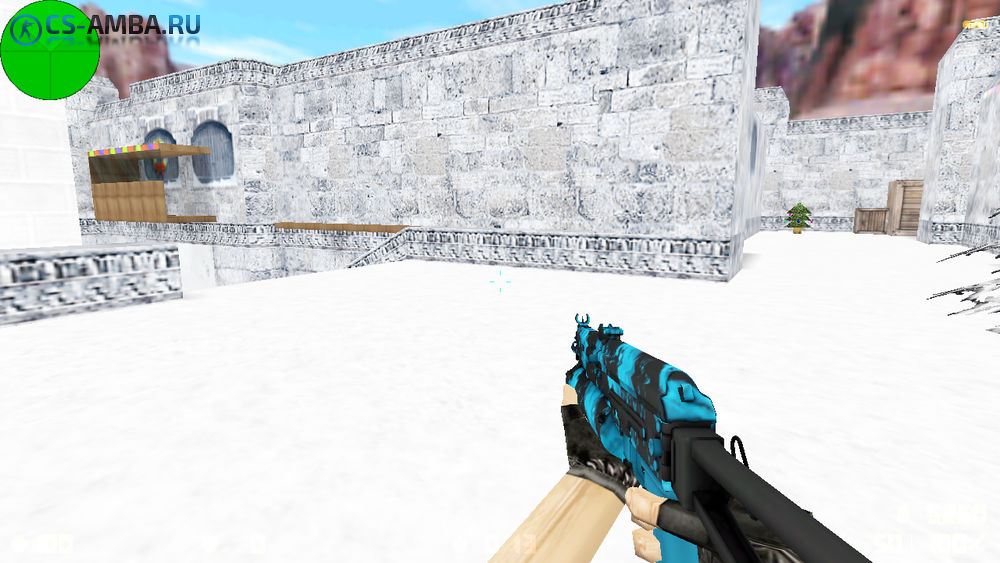 PP-Bizon «Blue Streak» из cs:go для cs 1.6