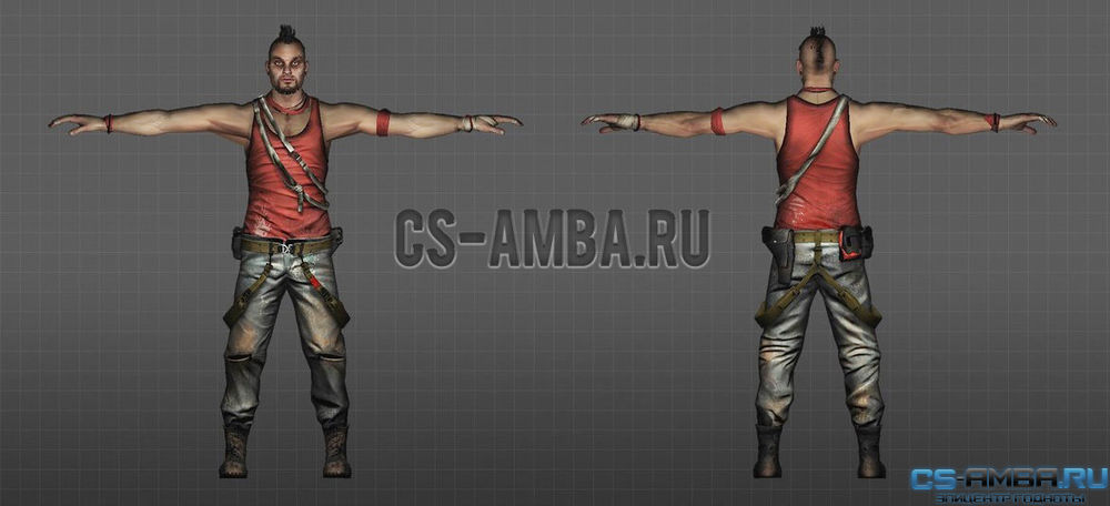 Модель игрока «Vaas Montenegro - Far Cry» для CS 1.6