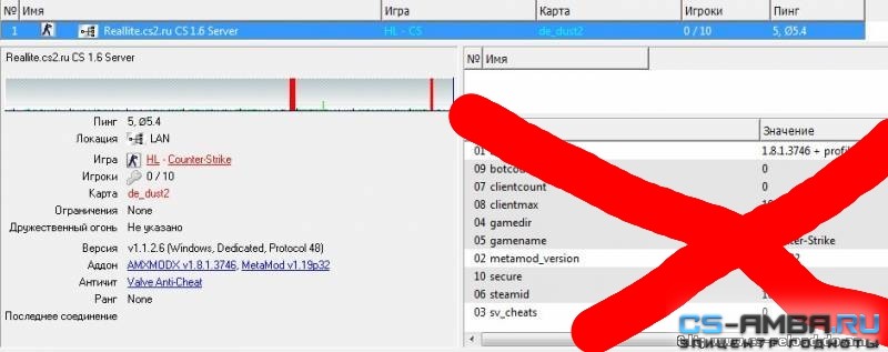 [AMXX Module] Hide Cvars, Скрытие серверных настроек